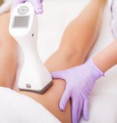 Non invasive laser lipolysis with RF and endermologie massage
