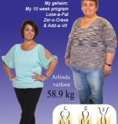 Arlinda lost 58kg