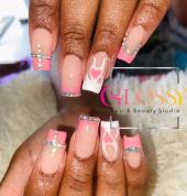 Acrylic Nails with Tips